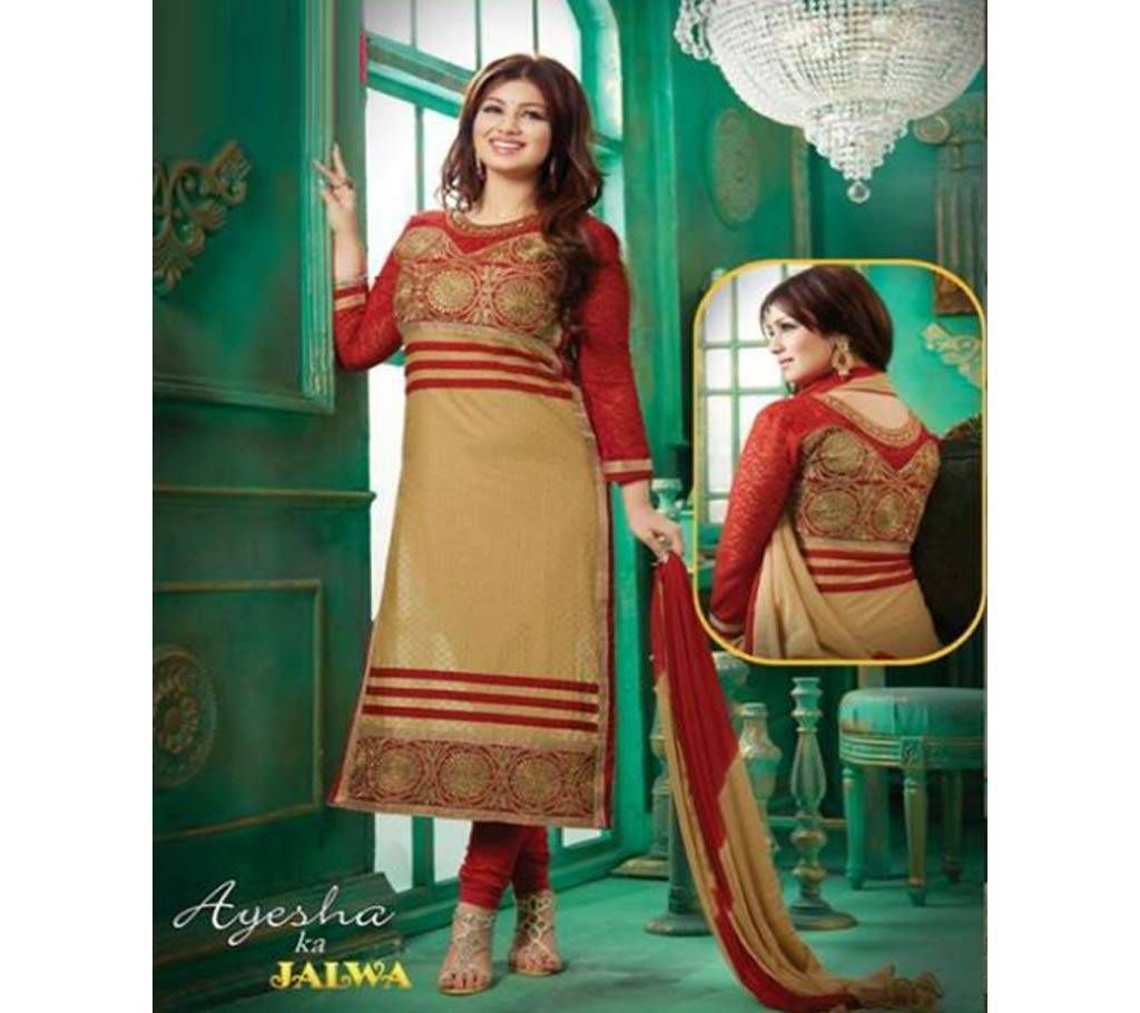 Unstitched block printed Rajdhani voyel cotton Salwar Kameez St block-8015 Copy