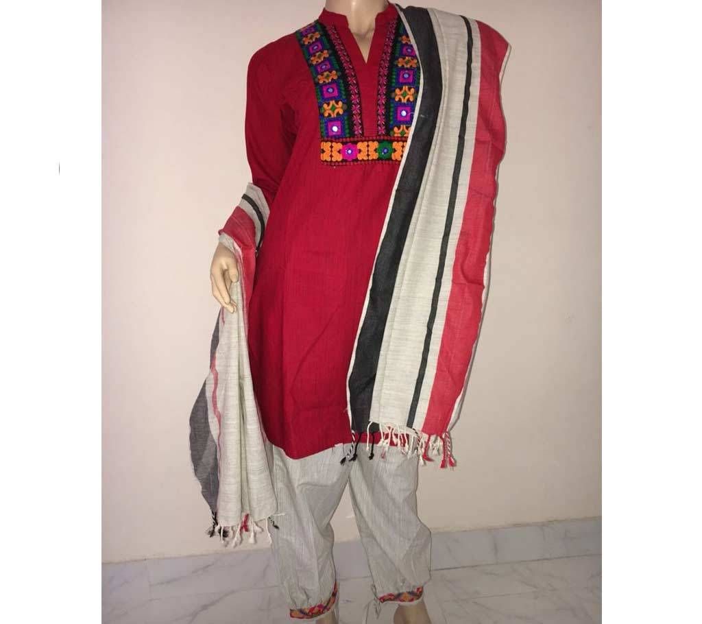 Stitched Taat 3 piece Cotton