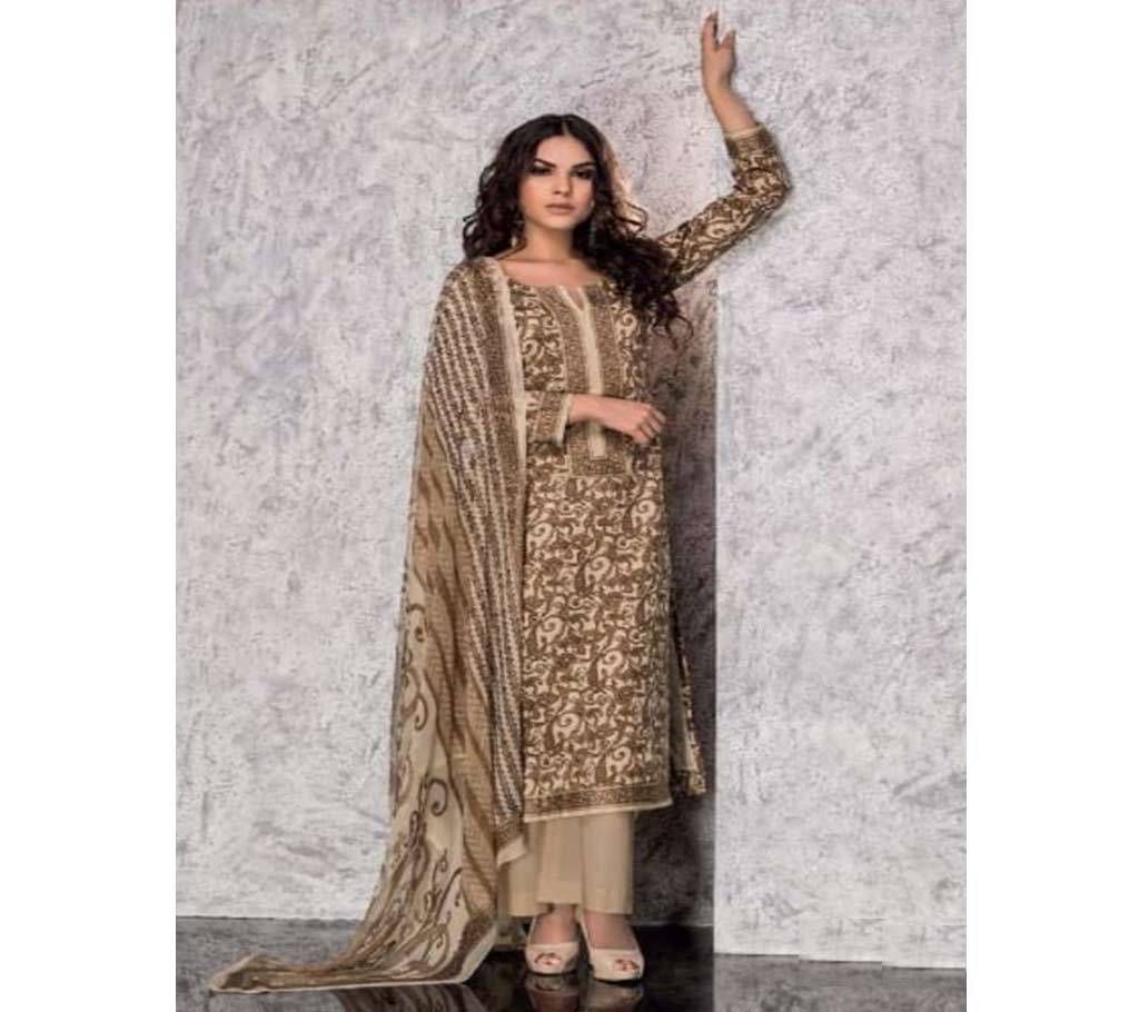 Rivaa Sahira  1301-B Unstitched Jaam satin Suit