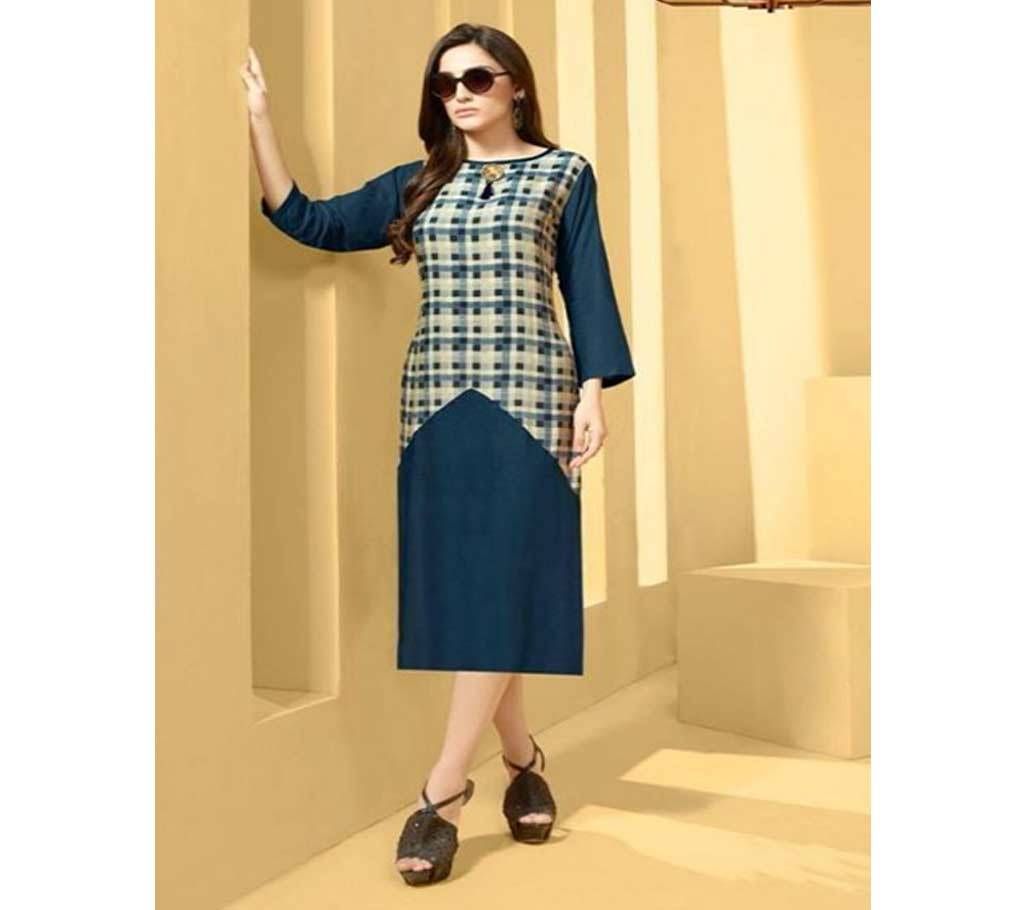 Full Stitched RAYON Indian Kurti For Women