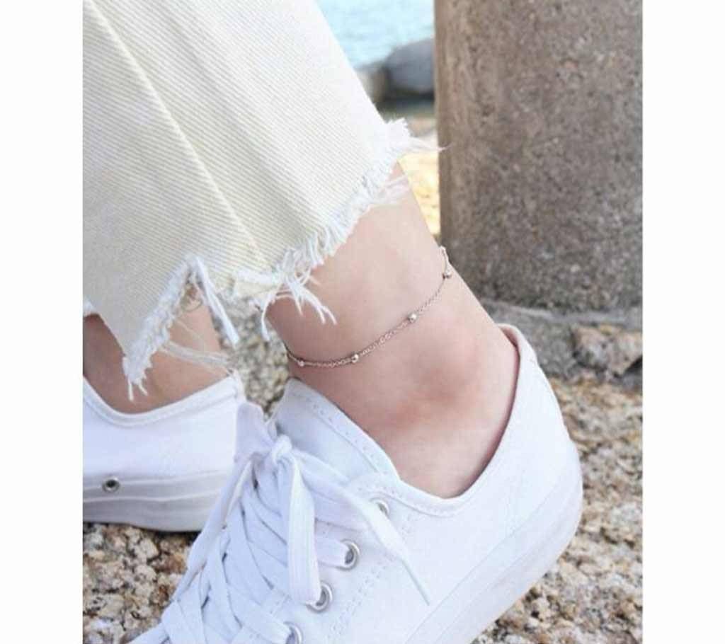 Silver Anklets chain bracelet