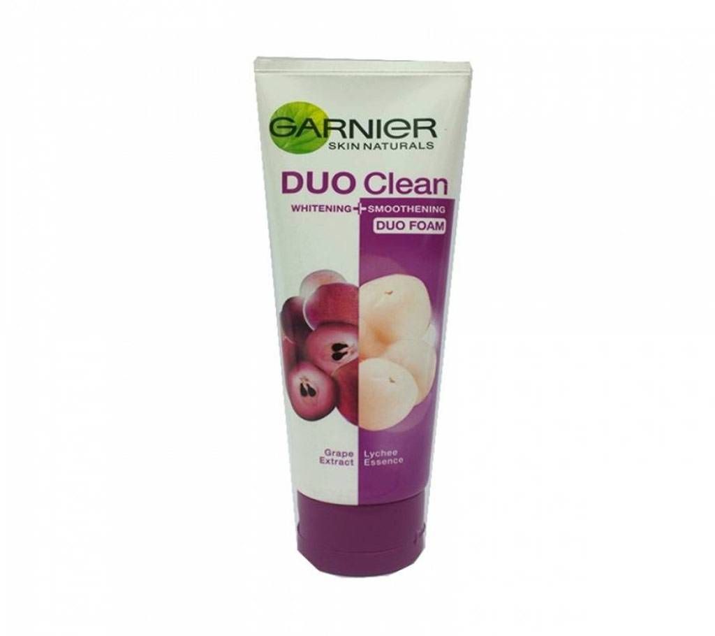 Garnier Duo Clean Whitening and Pore Minimizing Duo Foam Grape Extract, 90 ml, Thailand