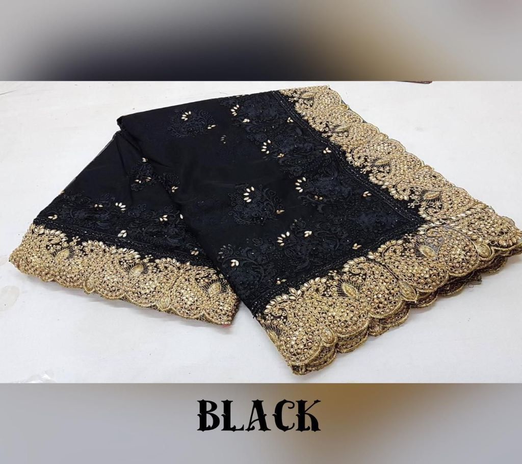 Soft Net Fabric Sharee For Women 