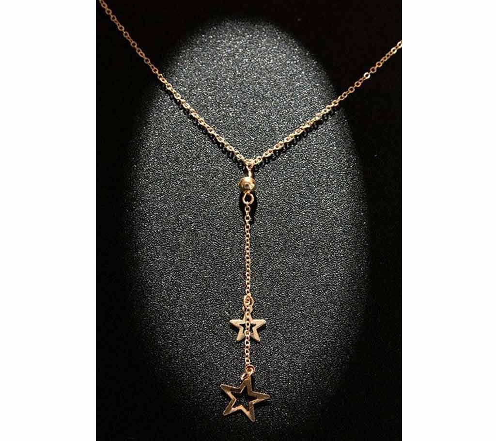 New Fashion Necklace Hollow Star Pentagram Chains Necklaces Hot Sale Jewelry Simple Collares Femmes