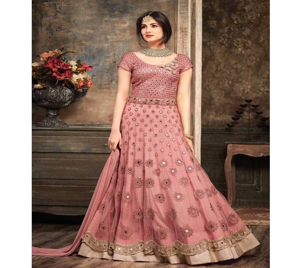 Georgette embroidery anarkali Gown Suit (Copy)