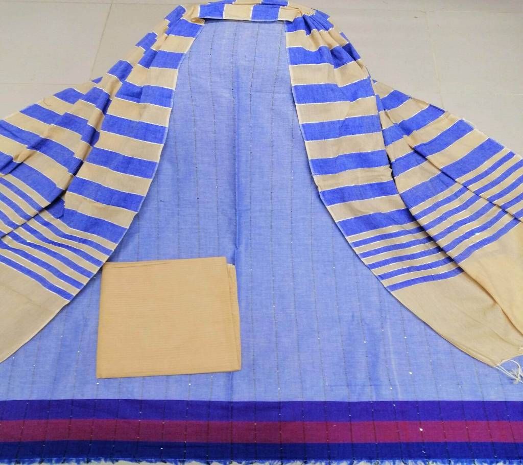 Unstitched Deshi Tat Chumki 3 Pc