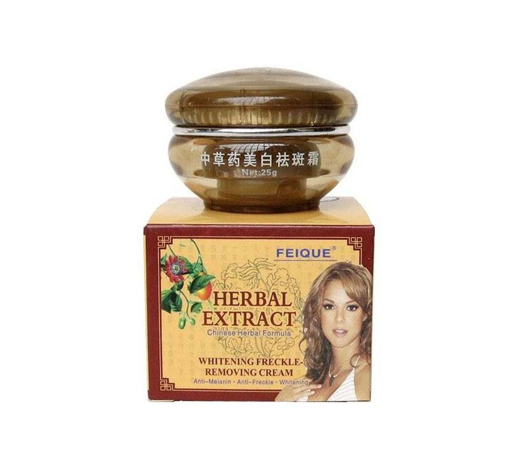 Feique whitening anti-freckle cream with herbal Extract-25gm-China 