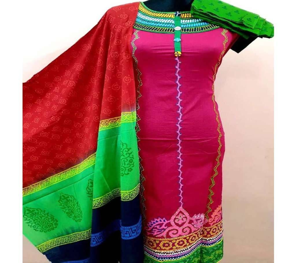 Semi-Stitched Cotton 3 pcs 03