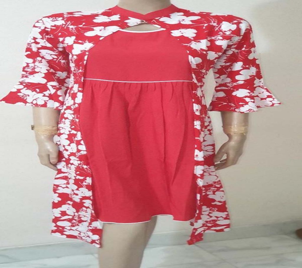 long colourful kurti