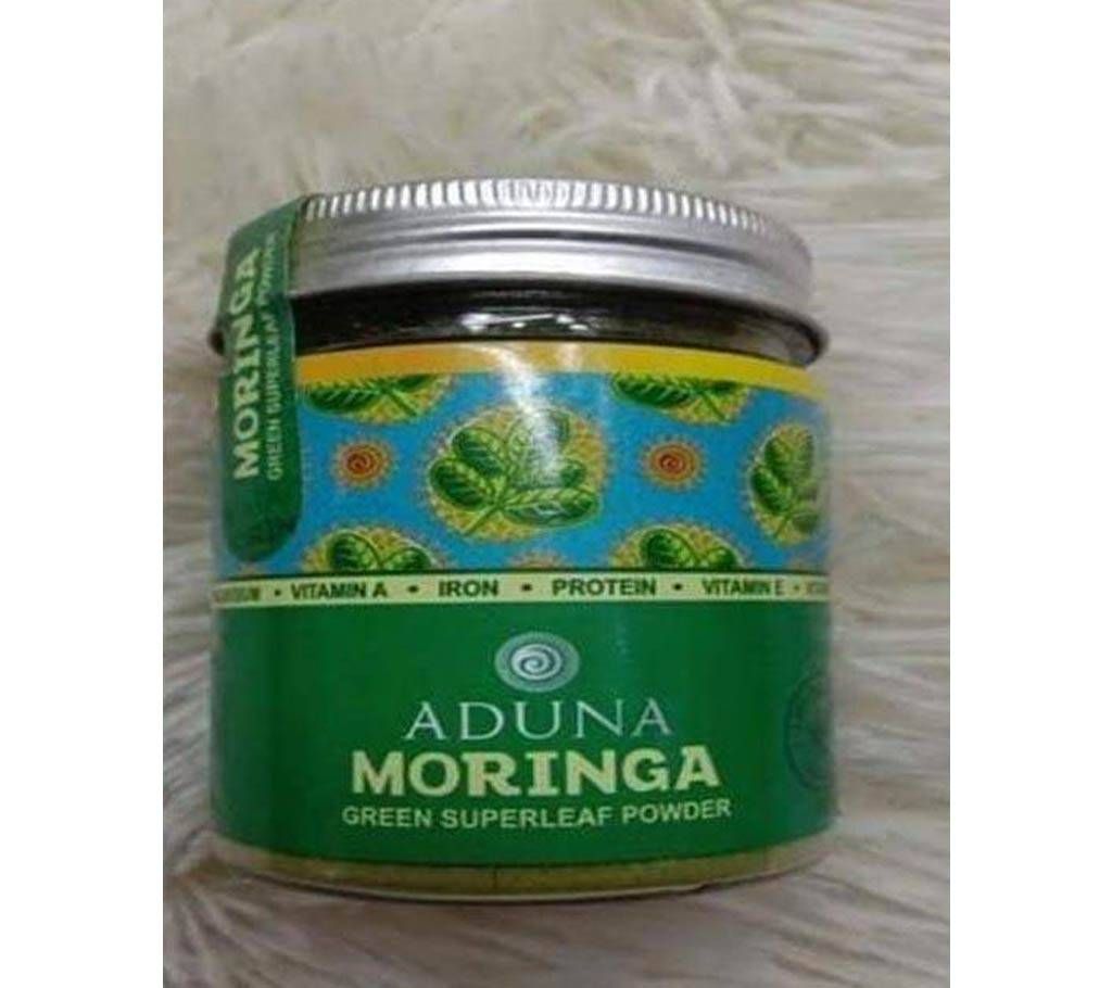 Adhuna Moringa Green Leaf Powder-90g-UK 