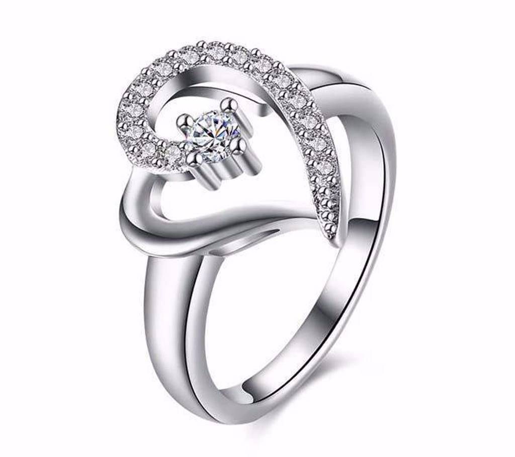 Silver Heart Shaped finger Ring