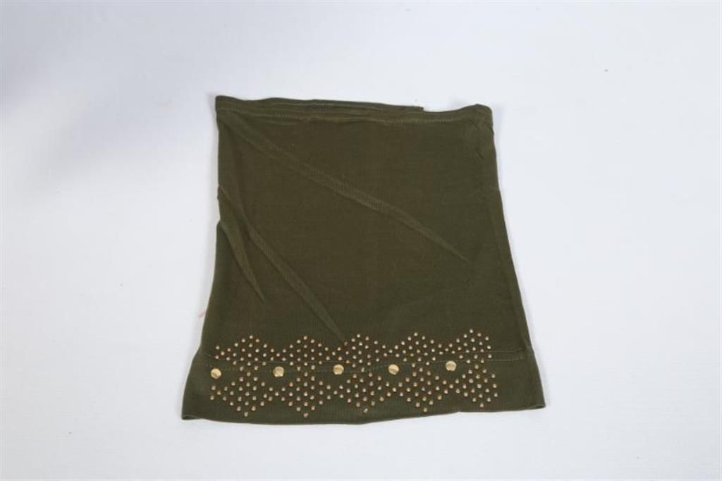Deep Green Cotton Tube Hijab Cap