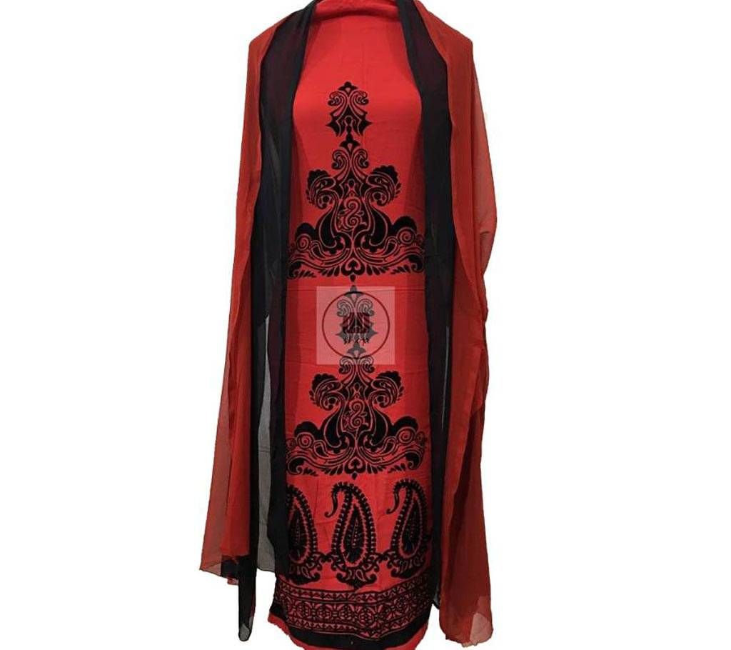 Chinese Linen with velvet work (2 pieces)