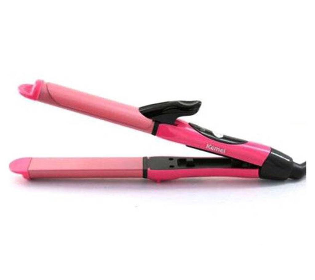 KEMEI KM-1055 2 IN 1 Hair Straighter 