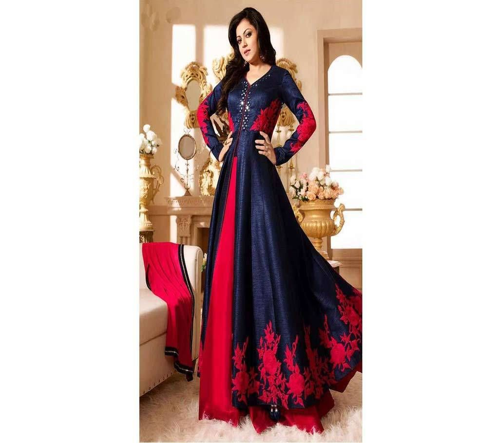 Indian un stitched Georgette replica long party suit 