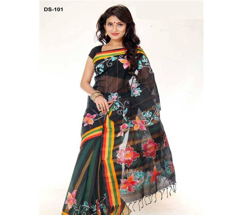 Boishaki Hand Printed Kota Cotton Sharee