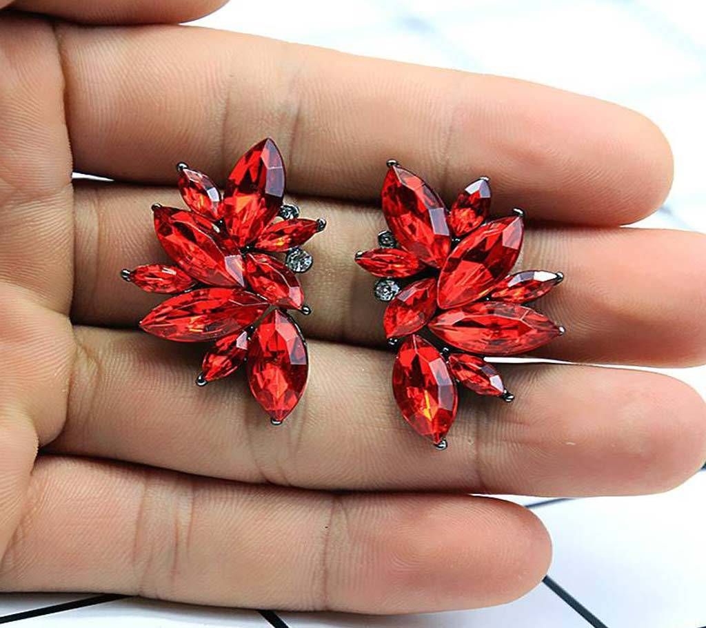 Angel Wing Shape Crystal Earring