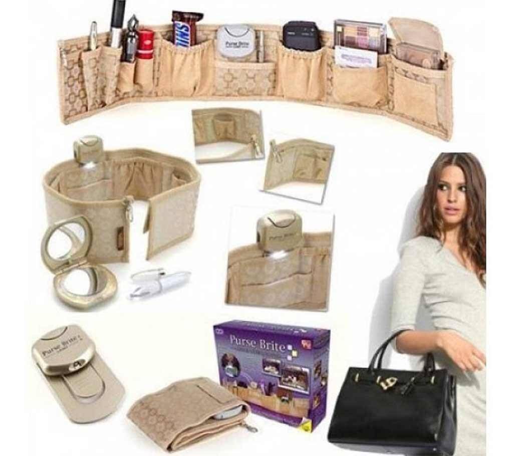 Purse Brite Lighted Bag Organizer