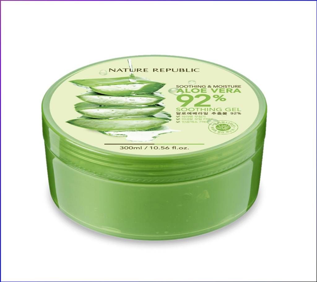 Original [ NATURE REPUBLIC ] Soothing & Moisture 92% Aloe Vera Soothing Gel. Origin:KOREA