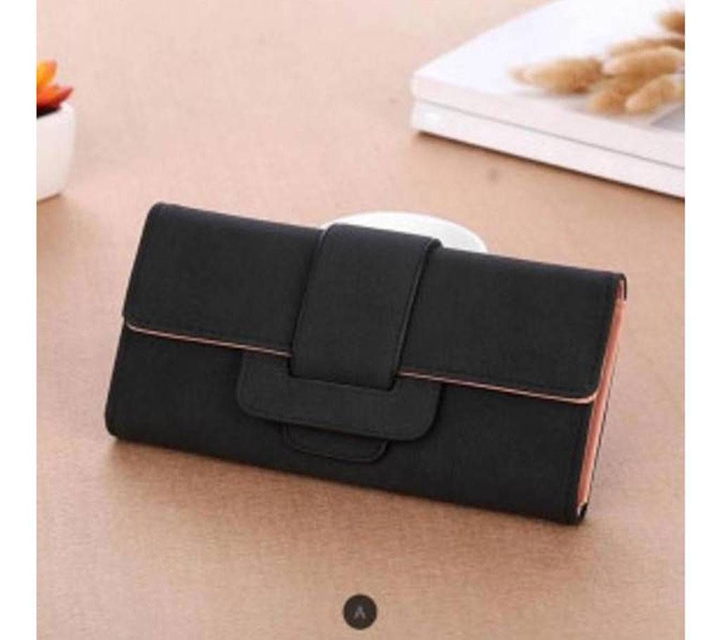 Ladies PU Leather Long Wallet Purse