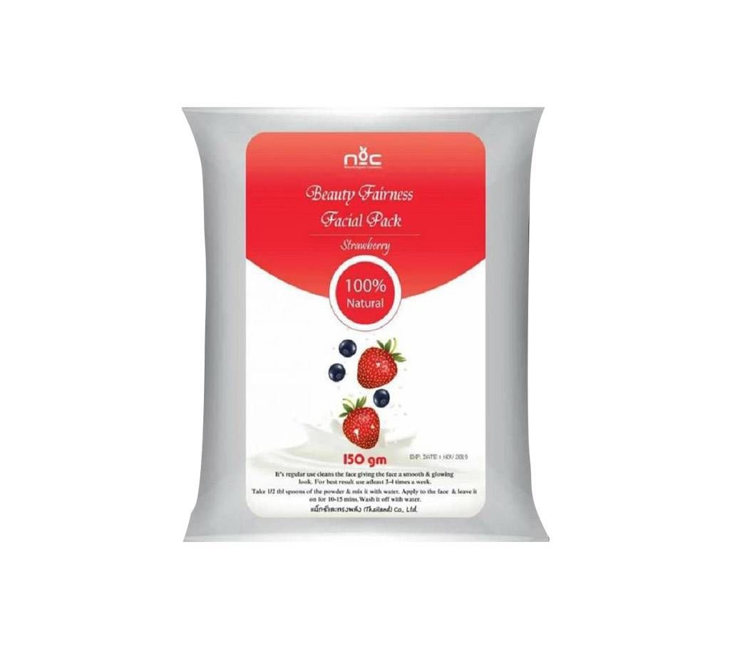 NOC Beauty Fairness Facial Pack  Strawberry  Flavor 150gm THAILAND