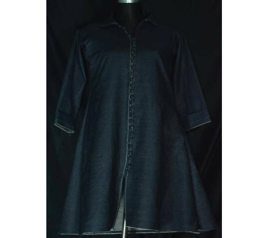 Denim Long Kurti