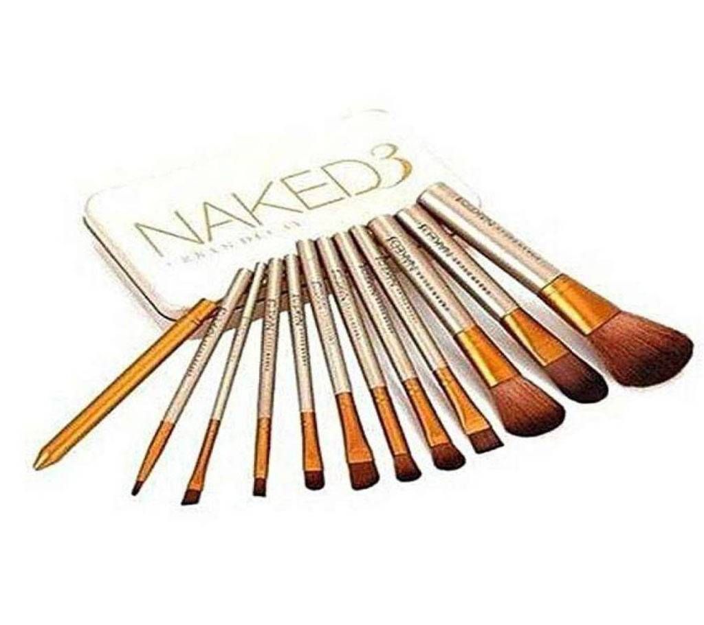 Naked 3 Makeup Brushes - 12 Pcs