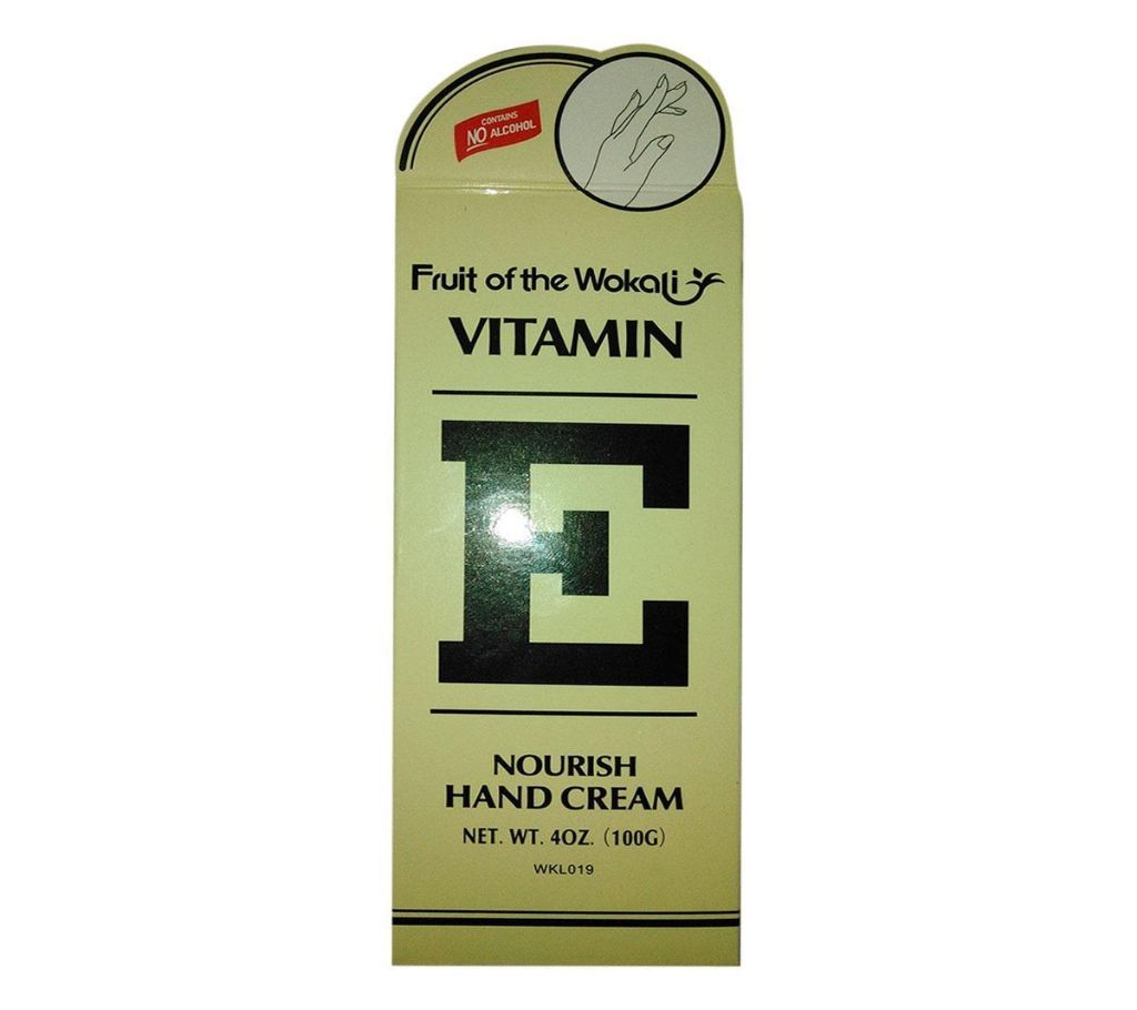 Fruit Of Wokali Vitamin E Nourish Hand Cream 100G for Skin Care Lotion Double Rich Formula Heals dry skin