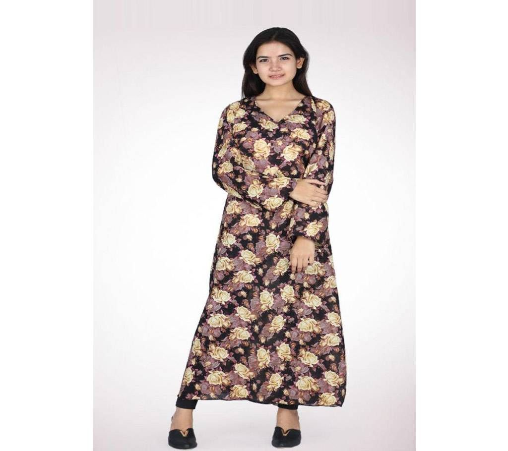 Multi Color Diamond Georgette Borka For Women
