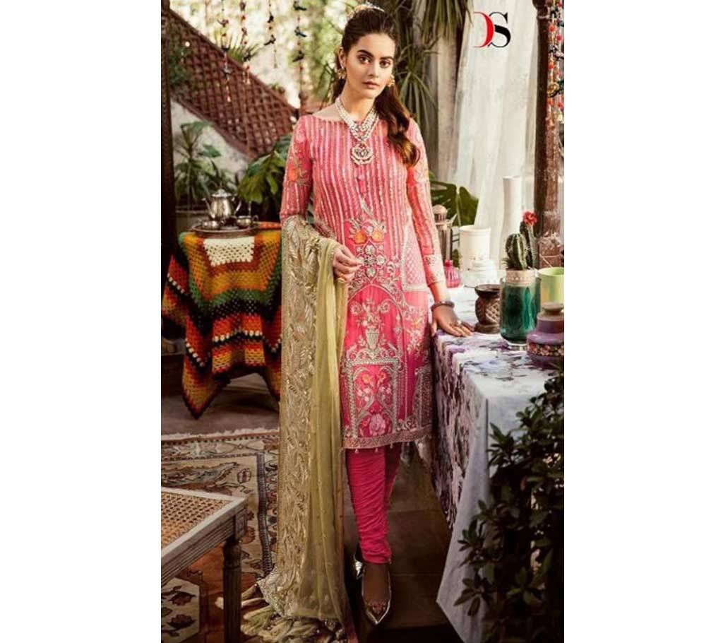 Deepsy Imorzia Vol 10 - 800-507 - Pink Unstitched Georgette 3Pcs