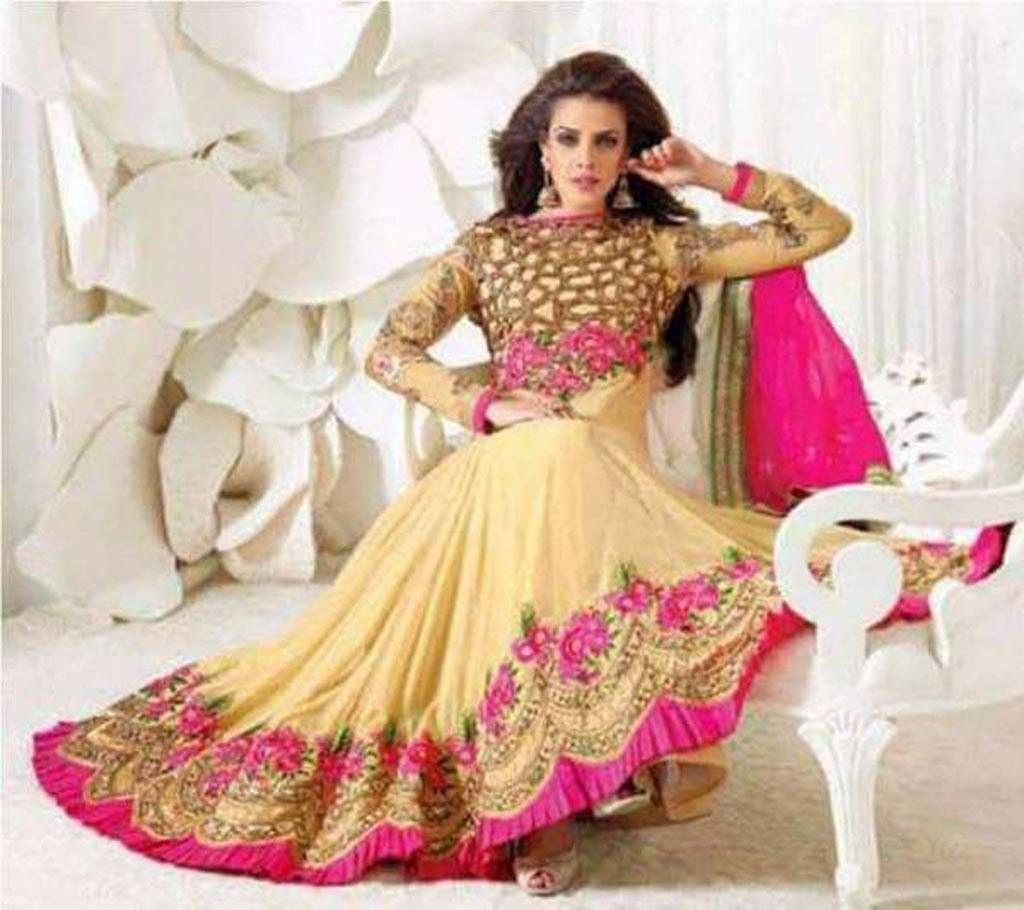 Georgette Semi Sticked Gown For Women