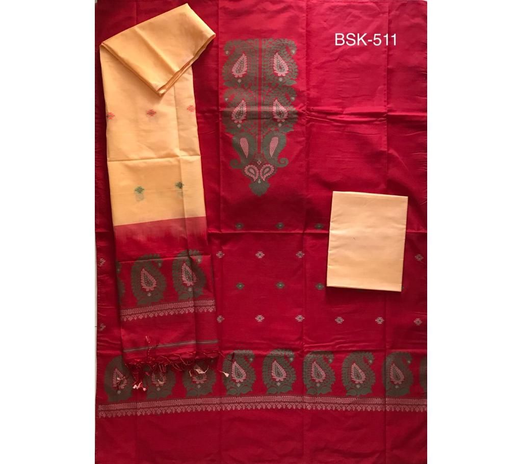 Half silk jamdanee