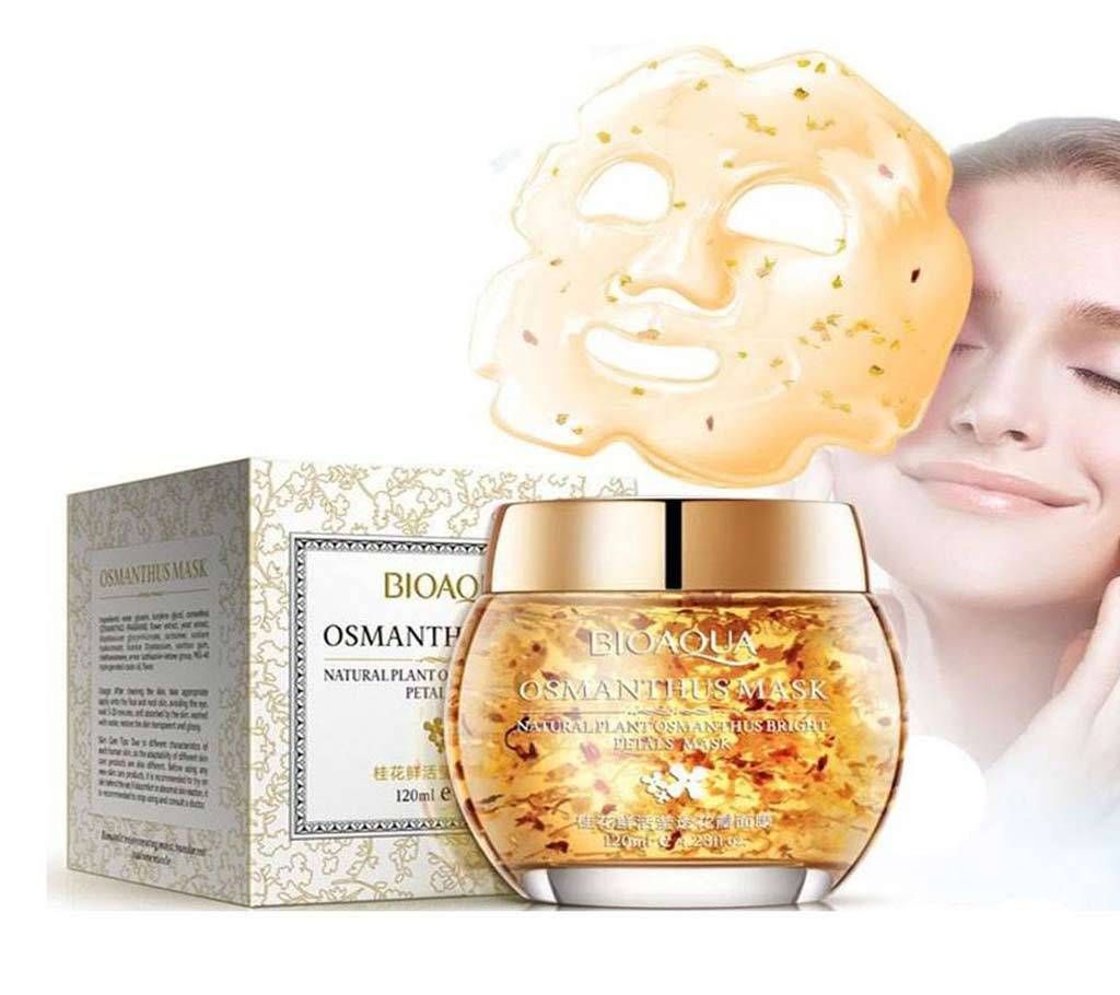 Bioaqua Mask Plant Osmanthus Bright petals clay sleeping moist acne beauty face mask facial mask face care treatment facial-120gm-China