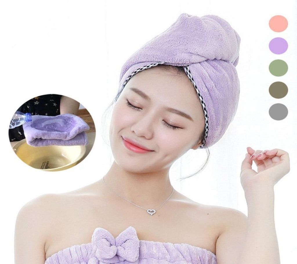 Dry Hair Cap Sweet Type Superfine Fiber Soft Towel Bath Head Wrap Turban