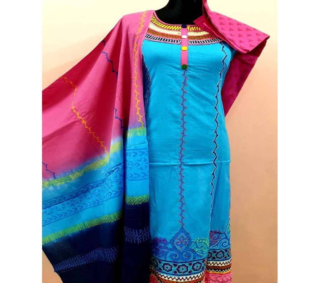 Semi-Stitched Cotton 3 pcs 04