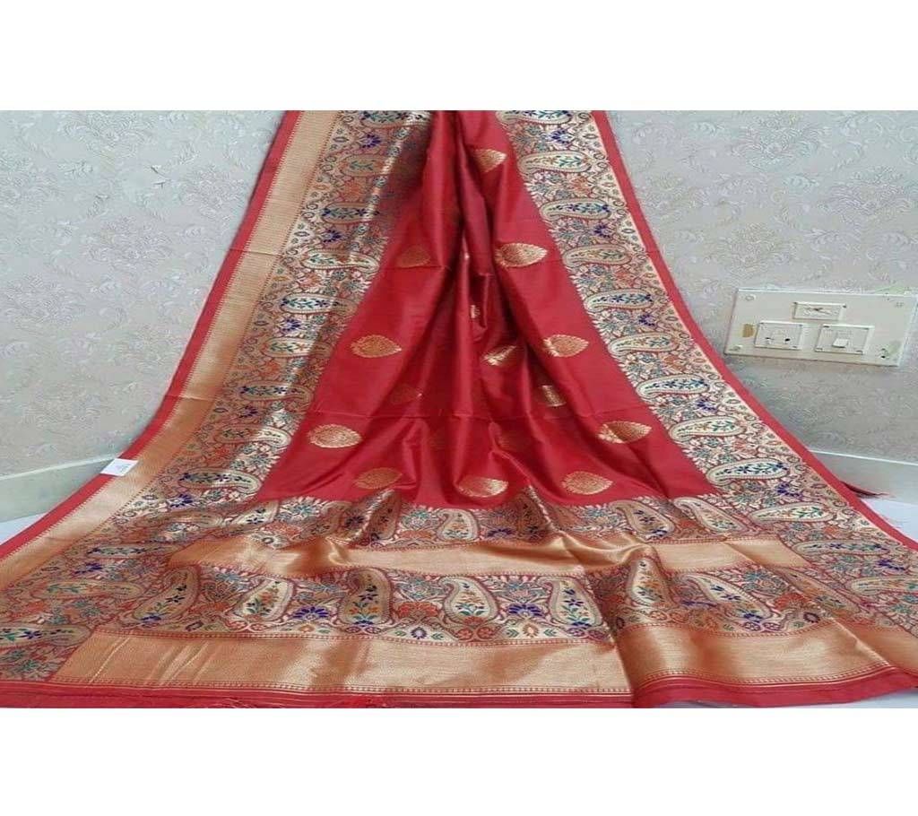 kanchipuram kanthsona silk embroidery Soft original Katan Saree