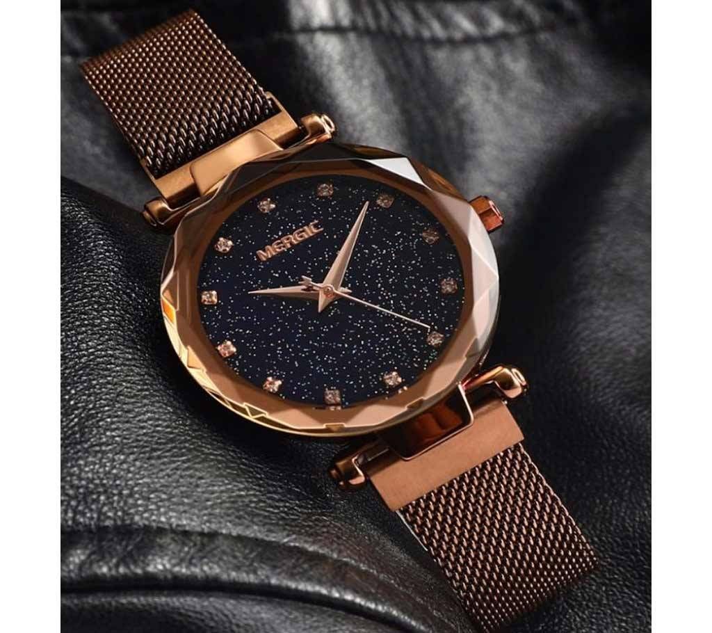 Ladies Magnet Watch Brown