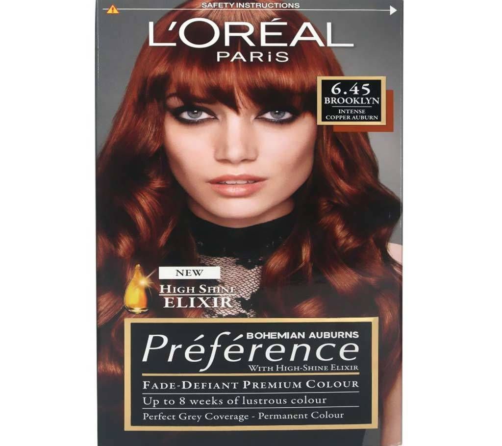 LOreal paris 6.45 Brooklyn intense copper auburn-8.22 Oz-France