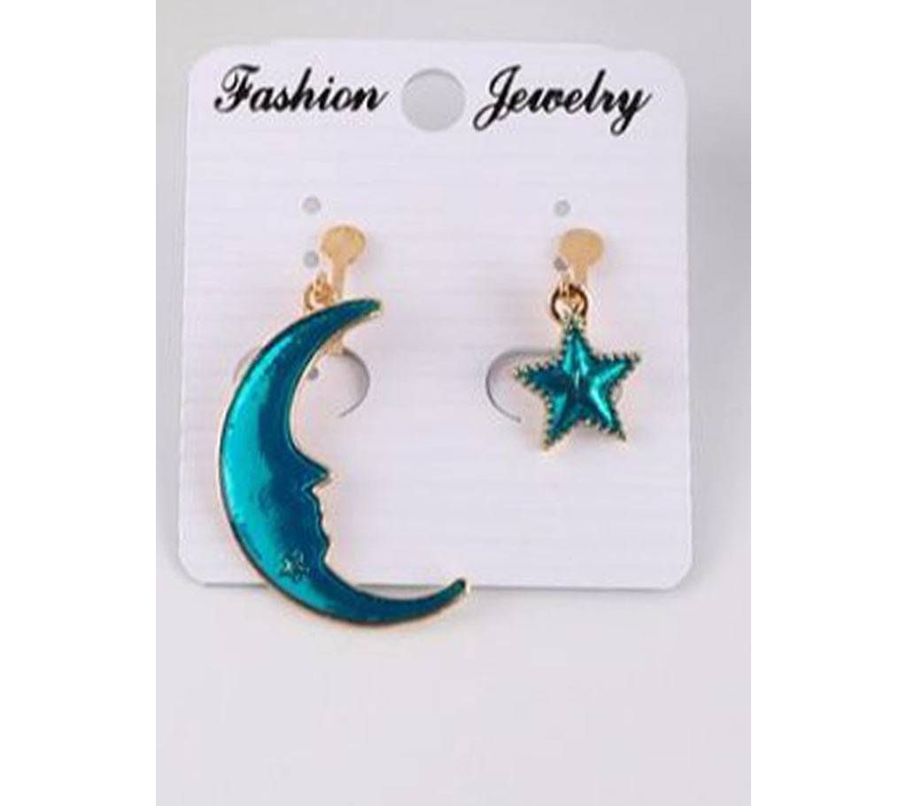 Enamel Blue Cute Drop Earrings For Women