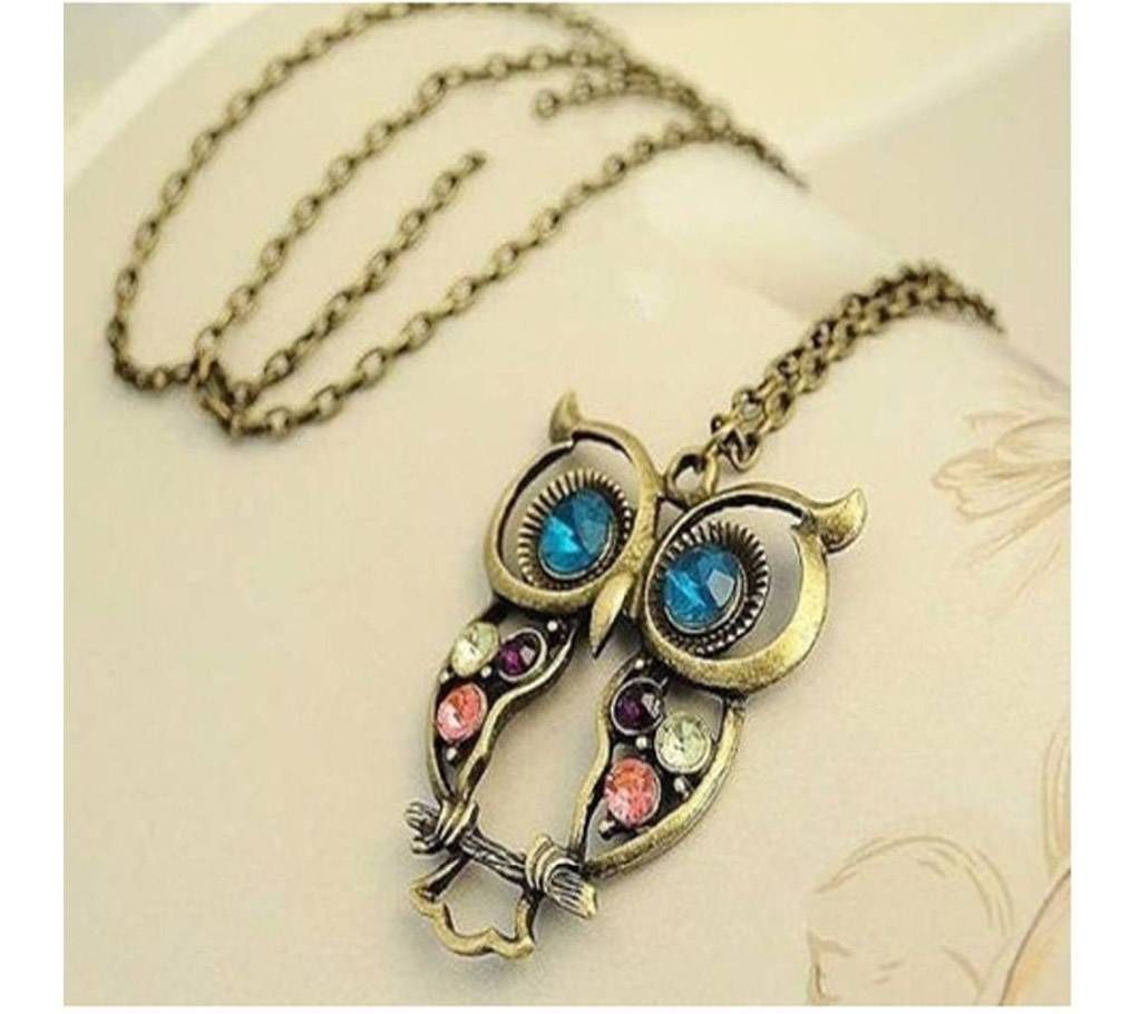 Owl shaped necklace