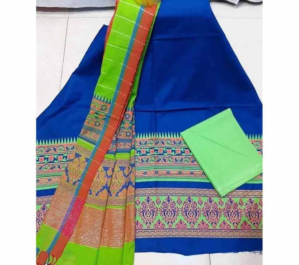 Handloom Tat Skin Print Cotton Shalwar Kameez For women [3pcs]-25