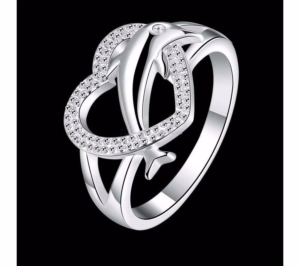 Silver Dolphin finger ring