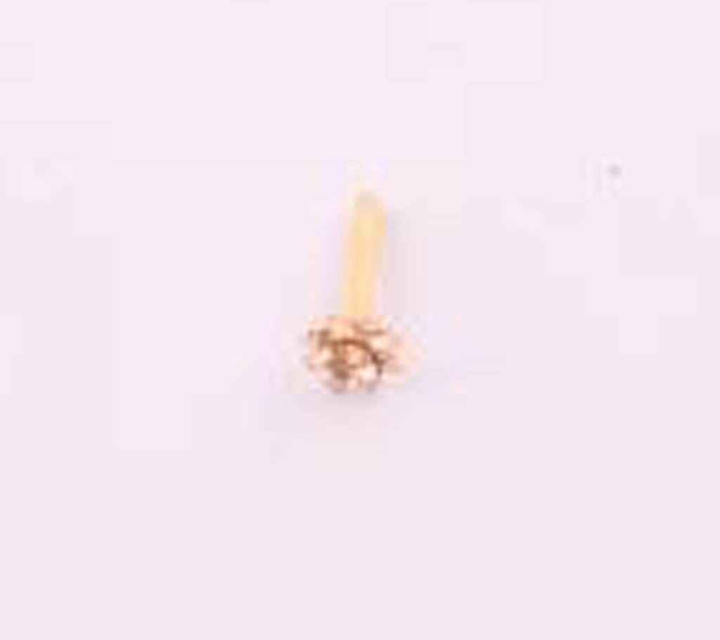 Flower Shaped Gold Nose Pin (21 Carat)