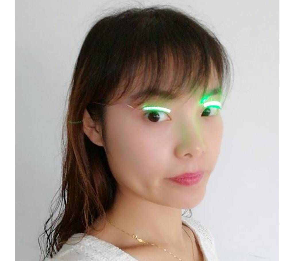 Green LED Eyelashes