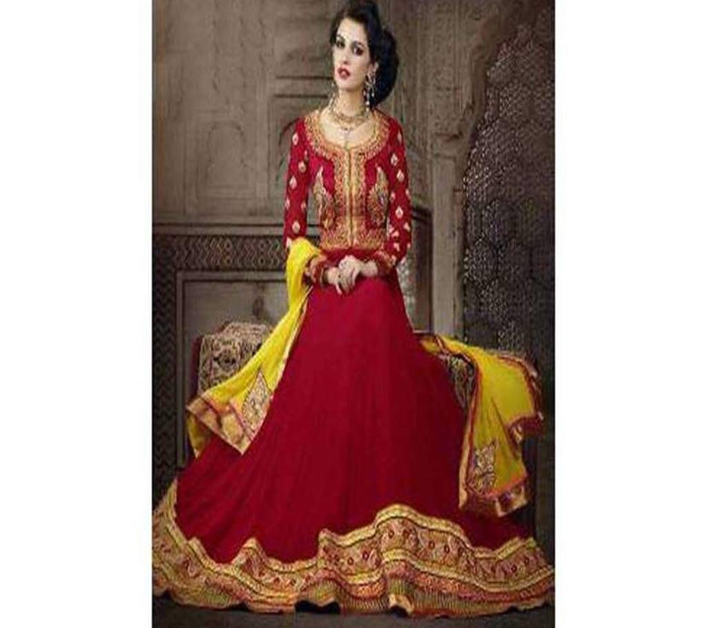 UNSTITCHED GEORGETTE EMBROIDERY THEE PIECE (COPY)