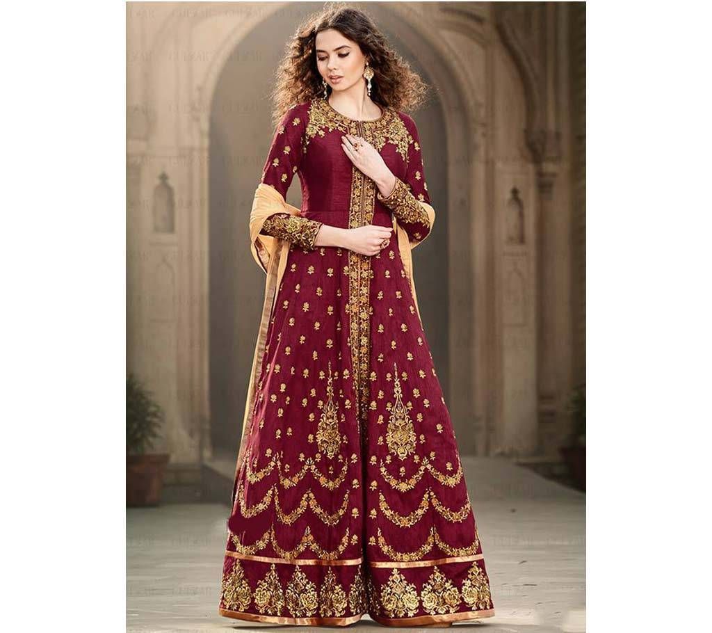 Semistitch Georgette Heavy Embroidery Work