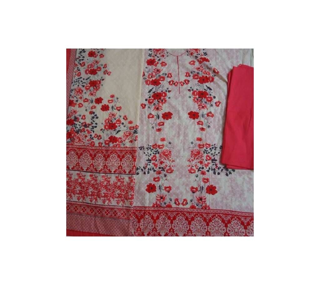 unstiched cotton 3pis