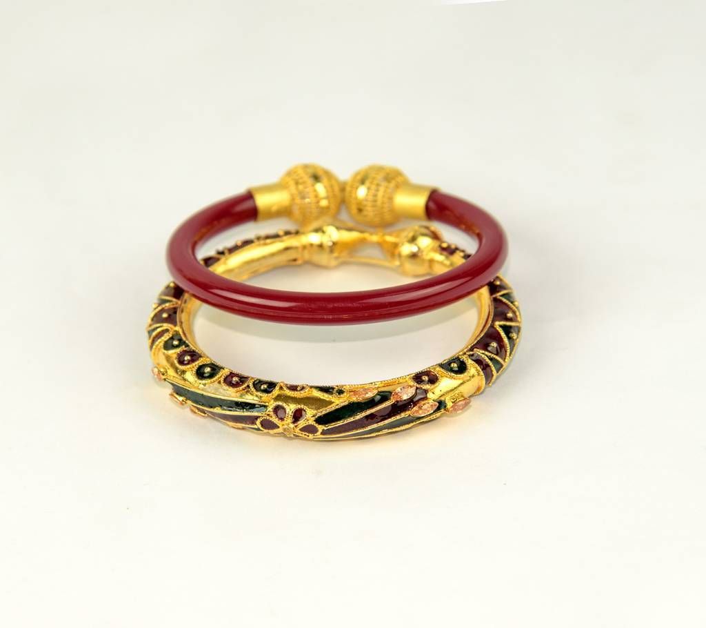 Gold Plated Bangles & Pola