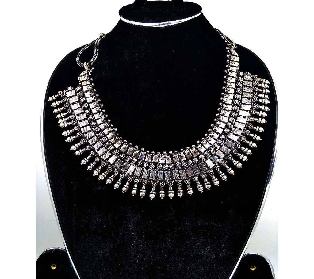 silver plated choker 