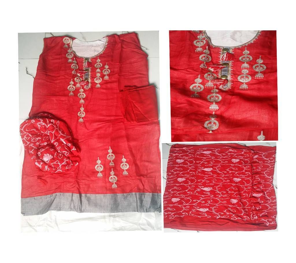 Synthetic Heavy Embroidery Salwar Kameez